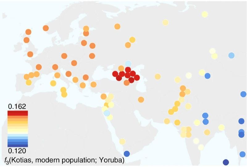 The relationship of Caucasus hunter-gatherers to modern populations